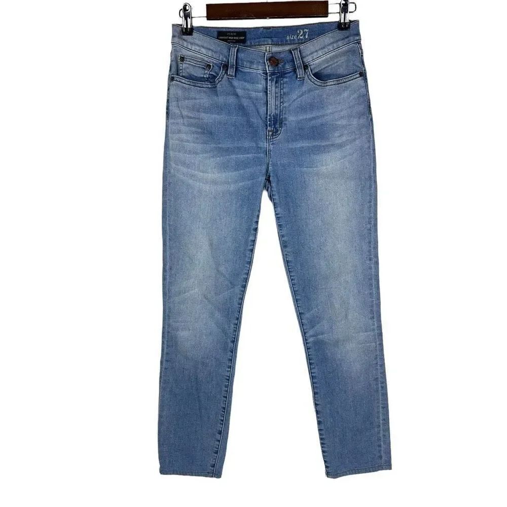 J. Crew Lookout High Rise Crop Denim Jeans size 27